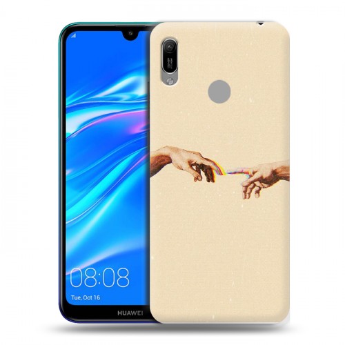 Дизайнерский пластиковый чехол для Huawei Y6 (2019) Сотворение мира