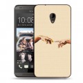 Дизайнерский пластиковый чехол для HTC Desire 700 Сотворение мира