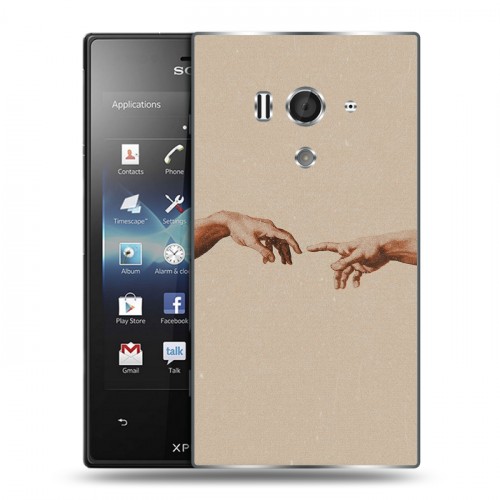 Дизайнерский пластиковый чехол для Sony Xperia acro S Сотворение мира