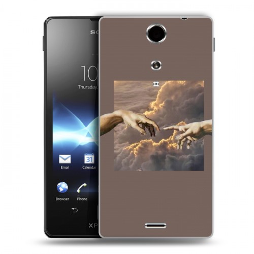 Дизайнерский пластиковый чехол для Sony Xperia TX Сотворение мира