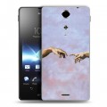 Дизайнерский пластиковый чехол для Sony Xperia TX Сотворение мира