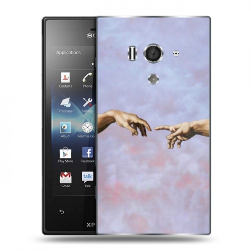 Дизайнерский пластиковый чехол для Sony Xperia acro S Сотворение мира