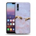 Дизайнерский силиконовый с усиленными углами чехол для Huawei P20 Pro Сотворение мира