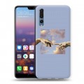 Дизайнерский силиконовый с усиленными углами чехол для Huawei P20 Pro Сотворение мира