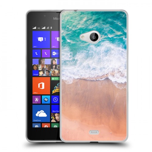 Дизайнерский пластиковый чехол для Microsoft Lumia 540 Райский океан