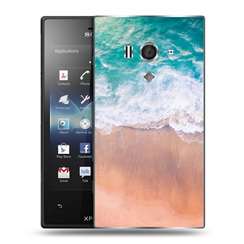 Дизайнерский пластиковый чехол для Sony Xperia acro S Райский океан