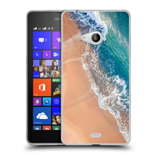 Дизайнерский пластиковый чехол для Microsoft Lumia 540 Райский океан