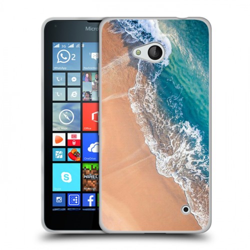 Дизайнерский пластиковый чехол для Microsoft Lumia 640 Райский океан