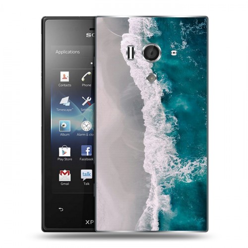 Дизайнерский пластиковый чехол для Sony Xperia acro S Райский океан