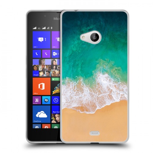 Дизайнерский пластиковый чехол для Microsoft Lumia 540 Райский океан