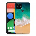 Дизайнерский пластиковый чехол для Google Pixel 5 Райский океан