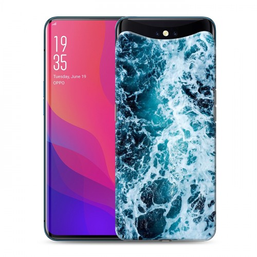 Дизайнерский силиконовый чехол для OPPO Find X Райский океан