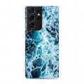 Дизайнерский пластиковый чехол для Samsung Galaxy S21 Ultra Райский океан