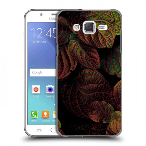 Дизайнерский пластиковый чехол для Samsung Galaxy J5 Нуарные листья