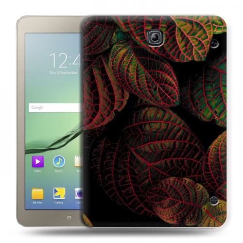 Дизайнерский силиконовый чехол для Samsung Galaxy Tab S2 8.0 Нуарные листья