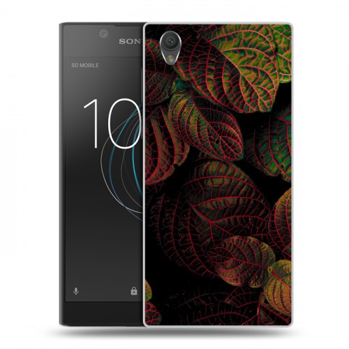 Дизайнерский пластиковый чехол для Sony Xperia L1 Нуарные листья