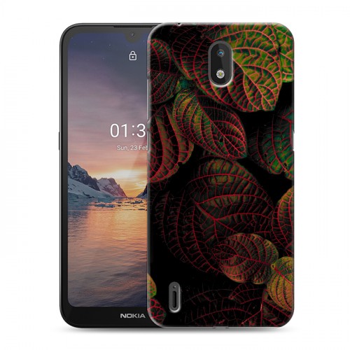 Дизайнерский силиконовый чехол для Nokia 1.3 Нуарные листья