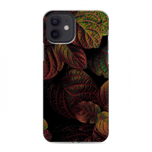 Дизайнерский силиконовый чехол для Iphone 12 Нуарные листья