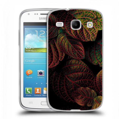 Дизайнерский пластиковый чехол для Samsung Galaxy Core Нуарные листья