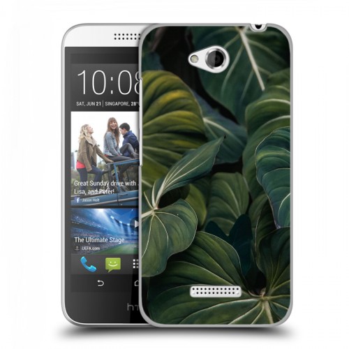Дизайнерский силиконовый чехол для HTC Desire 616 Нуарные листья