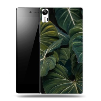 Дизайнерский силиконовый чехол для Lenovo Vibe Shot Нуарные листья (на заказ)