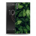 Дизайнерский пластиковый чехол для Sony Xperia XZs Нуарные листья