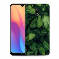 Дизайнерский силиконовый с усиленными углами чехол для Xiaomi RedMi 8A Нуарные листья