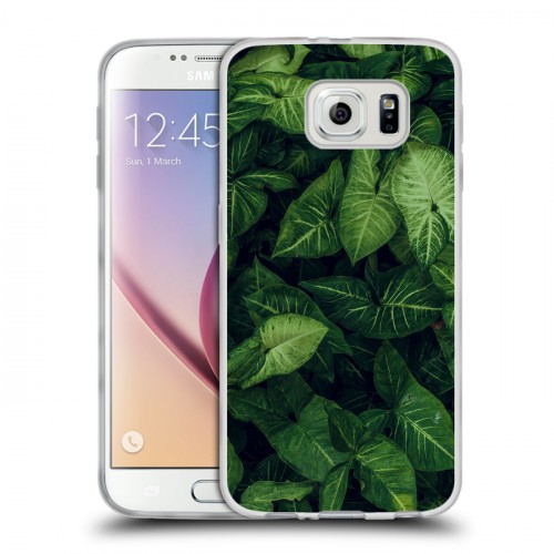 Дизайнерский пластиковый чехол для Samsung Galaxy S6 Нуарные листья