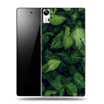 Дизайнерский силиконовый чехол для Lenovo Vibe Shot Нуарные листья (на заказ)