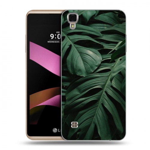 Дизайнерский пластиковый чехол для LG X Style Нуарные листья