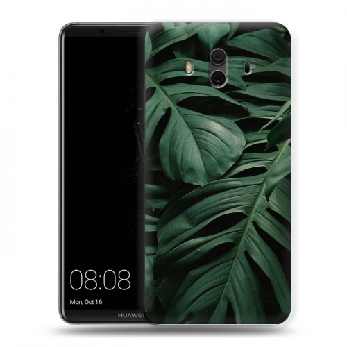 Дизайнерский пластиковый чехол для Huawei Mate 10 Нуарные листья