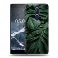 Дизайнерский пластиковый чехол для Nokia 5.1 Нуарные листья