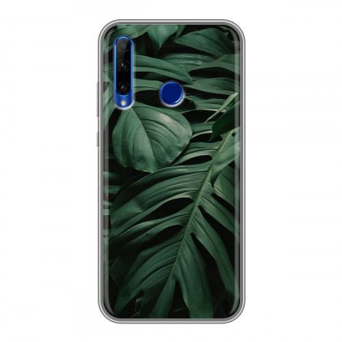 Дизайнерский силиконовый чехол для Huawei Honor 10i Нуарные листья