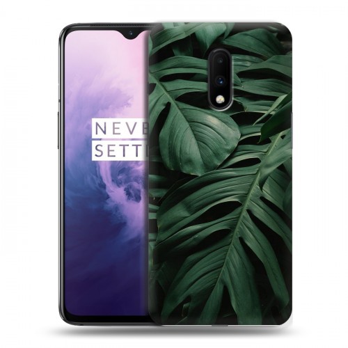 Дизайнерский пластиковый чехол для OnePlus 7 Нуарные листья