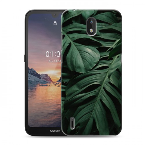 Дизайнерский силиконовый чехол для Nokia 1.3 Нуарные листья