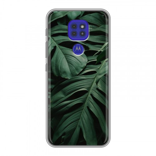 Дизайнерский силиконовый чехол для Motorola Moto G9 Play Нуарные листья