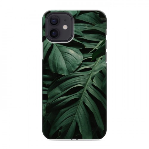 Дизайнерский силиконовый чехол для Iphone 12 Нуарные листья