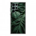 Дизайнерский пластиковый чехол для Samsung Galaxy S22 Ultra Нуарные листья