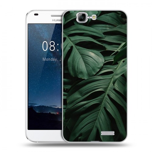 Дизайнерский силиконовый чехол для Huawei Ascend G7 Нуарные листья