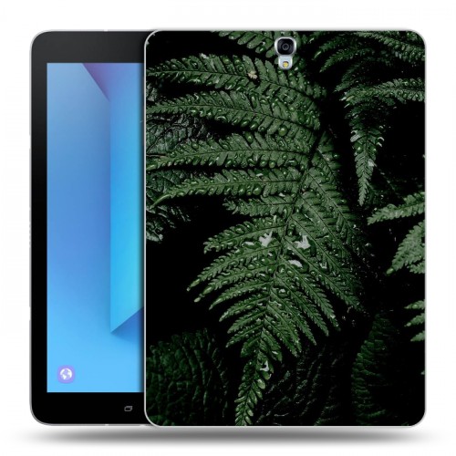Дизайнерский силиконовый чехол для Samsung Galaxy Tab S3 Нуарные листья