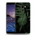 Дизайнерский пластиковый чехол для Nokia 7 Plus Нуарные листья