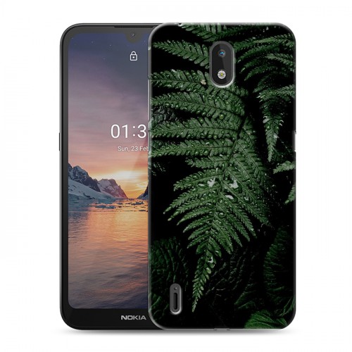 Дизайнерский силиконовый чехол для Nokia 1.3 Нуарные листья