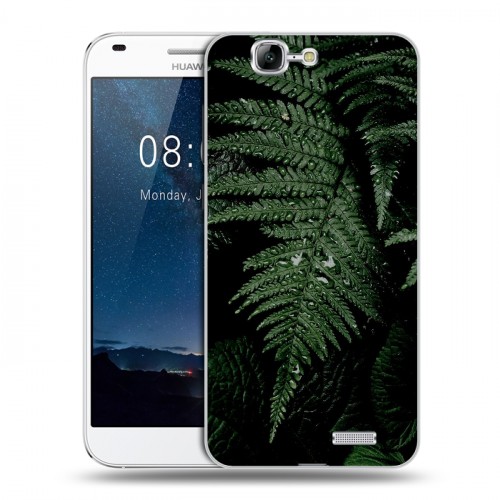 Дизайнерский силиконовый чехол для Huawei Ascend G7 Нуарные листья
