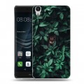 Дизайнерский пластиковый чехол для Huawei Y6II Нуарные листья