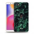 Дизайнерский силиконовый с усиленными углами чехол для Xiaomi RedMi 6A Нуарные листья