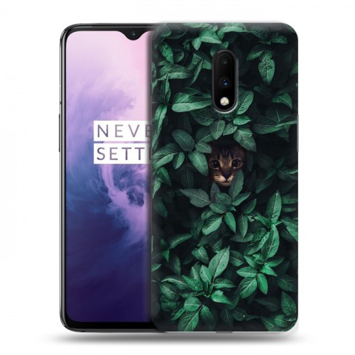 Дизайнерский пластиковый чехол для OnePlus 7 Нуарные листья