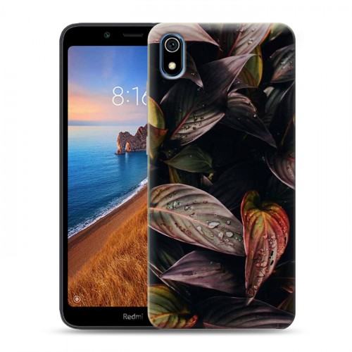 Дизайнерский силиконовый чехол для Xiaomi RedMi 7A Нуарные листья