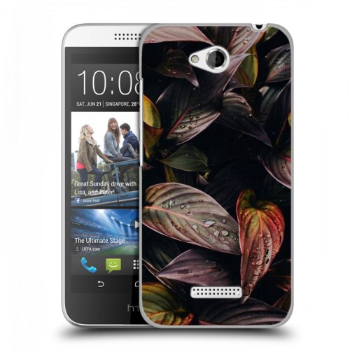 Дизайнерский силиконовый чехол для HTC Desire 616 Нуарные листья