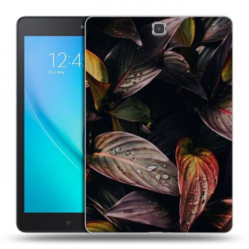 Дизайнерский силиконовый чехол для Samsung Galaxy Tab A 9.7 Нуарные листья