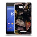 Дизайнерский пластиковый чехол для Sony Xperia E4g Нуарные листья